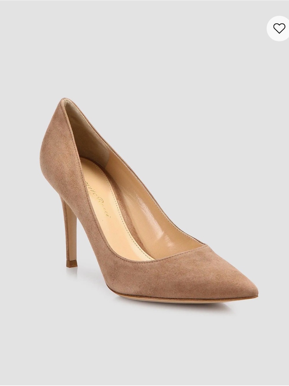 Gianvito Rossi 85MM Suede Pumps Women's 37.5 US 7-7.5